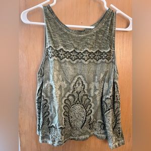 Express army green tank top